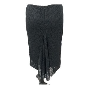 Aritzia Wolford lace draped back pencil midi skirt